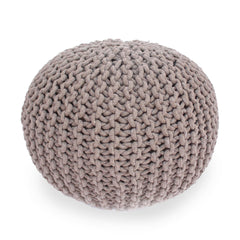 Moro Knitted Cotton 20 x 20 Round Pouf