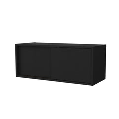 Anegam Floating Cabinet with Sliding Door, Black