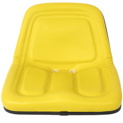 Deluxe Mower Tractor Seat Compatible with John Deere, Kubota, Allis-Chalmers, Bobcat, Case-IH, Ford New Holland, White, Oliver, Mpl, Moline, Massey Ferguson High Back ,with slide (Yellow)