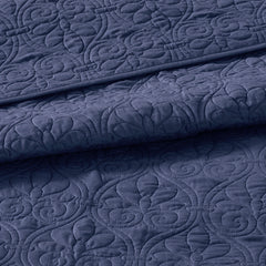 Reversible Bedspread Set Navy Full