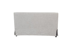 Slip Covered Settee with Casters
