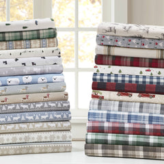 4 PCS King Sheet Set Gray Deer Toile