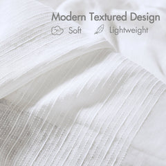 1-Piece 72x84" Sheer Shower Curtain,White