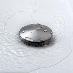 2 Pcs Bathroom Sink Drain without Overflow, Vessel Sink Lavatory Vanity Pop Up Drain Stopper, 304 Stainless Steel