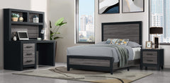 SOLUTO GREY AND BLACK FULL BED