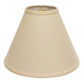 Deep Cone Hardback Lampshade with Washer Fitter, Beige Color Fabric Lampshade for Table Lamps, Natural Linen, 6" Top x 19" Bottom x 13" Height