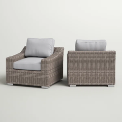 Fully Assembled Patio Chair with Cushions 2