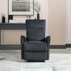 Kai Modern Contemporary Power Recliner Blue with USB Charger