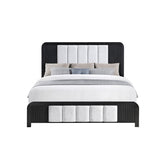Beverly Black and White Queen Bed