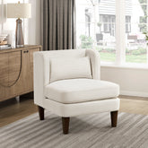 Modern Beige Accent Chair Cushion Seat Corduroy Fabric Upholstery Pillow Living Room Furniture 1pc