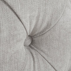 Marcella Upholstered Shelter Headboard Bed Set, King, Silver Grey Polyester