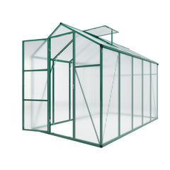 Newly marketed Gain height windproofaluminum greenhouse 6x10 FT Polycarbonate Greenhouse Raised Base and Anchor Aluminum Heavy Duty Walk-in Greenhouses for Outdoor Backyard in All Season