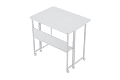 Folding Desk Small Foldable Desk for Small Space, 31.5 Inches Writing Computer Desk in Study, Home Office Foldable Office Desk for Bedroom 80*58,white