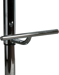 Modern Contemporary Swivel Walnut Bentwood Lift Adjustable Height Bar Stool with Curved Seat and Back (black)