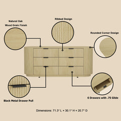 Dresser in Natural Oak