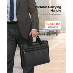 Fireproof Document Bag, 1832 ℉ Heat Insulated Fireproof & Waterproof Bag, Portable Multi-Layer File Storage Security Organizer Home Office Travel Use, for Passports, Important Documents, Files