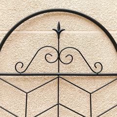 4 Pack Metal Garden Trellis 86.7" x 19.7" Rustproof Trellis for Climbing Plants Outdoor Flower Support Black