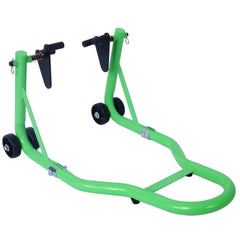 Motorcycle Stand 1000LB Sport Bike Front and Rear Wheel Lift Swingarm Paddock Stands Black U green