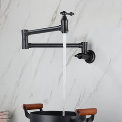 Wall Mount Folding Kitchen Pot Filler Faucet