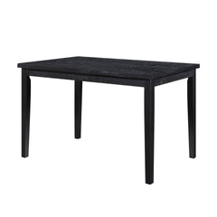 Black Finish Dining Table Casual Style Dining Room Wooden Furniture 1pc Modern Dinette