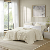 1-Piece Full/Queen Reversible Tencel Comforter Blanket,Ivory