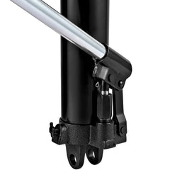 Hydraulic Long Ram Jack, 3 Tons/6600 lbs Capacity, with Single Piston Pump and Clevis Base, Manual Cherry Picker w/Handle, for Garage/Shop Cranes, Engine Lift Hoist, Black