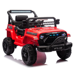 12V Kids Ride On Electric Truck Car W/Parents Control,2WD,Four-wheel suspension,Early education function,Adjustable volume,USB,MP3,Bluetooth,Microphone jack,Power display,LED lights For kids aged 1-4.