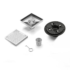 6 inch Grid Shower Floor Drain with Flange