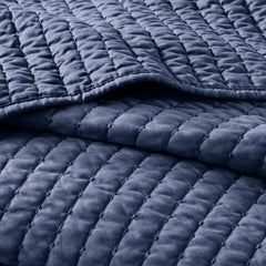 2 Piece Quilt Set Navy Twin/Twin XL