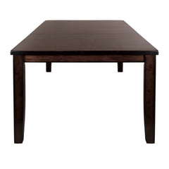 Cherry Finish Transitional 1pc Dining Table with Extension Leaf Mango veneer Wood Dining Furniture