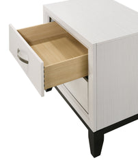 1pc Contemporary 5-Drawer Tall Chest White Finish Wooden Bedroom Furniture