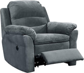 Felix Collection Contemporary Style Fabric Upholstered Living Room Electric Recliner Power Chair, Dark Grey