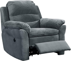 Felix Collection Contemporary Style Fabric Upholstered Living Room Electric Recliner Power Chair, Dark Grey