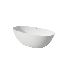 65" Premium Solid Surface Deep Soaking Bathtub