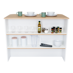 Kitchen Bar Dayton, Kitchen, White / Light Pine