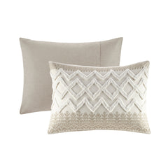 King/Cal King 3 Piece Cotton Duvet Cover Set with Chenille Tufting