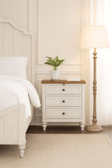 3 Drawer Nightstand with USB - Cement and Sand