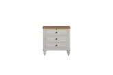 3 Drawer Nightstand with USB - Cement and Sand