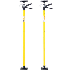 2Pack Adjustable Support Pole,Steel 3rd Hand Support System,Support Rod for Jacks Cargo Bars Drywalls,Cabinet Jacks for Installing Cabinets,Extends from 45 to 114 Inch