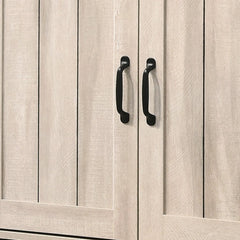 Cortona 45"W Dusty Gray Oak Finish 3-Door Shoe Cabinet
