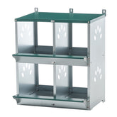 4 Compartment Chicken Nesting Boxes, Metal Nesting Boxes Wall Mount Chicken Egg Laying Box for Different Chicken Breeds