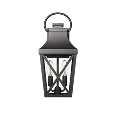 Outdoor Wall Lights, Porch Lights, Waterproof Outdoor Wall Sconce, Exterior Light Fixture Matte Black with Clear Glass Shade for Garage Patio Front Door Balcony (1 pack)
