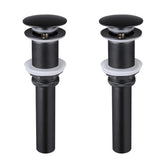 2 Pcs Bathroom Sink Drain without Overflow, Vessel Sink Lavatory Vanity Pop Up Drain Stopper, 304 Stainless Steel