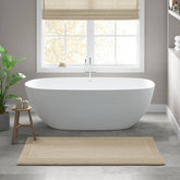 1 PCS 24x60" 100% Cotton Tufted 3000 GSM Reversible Bath Rug Natural
