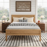 Maddox Modern Wood Queen Panel Bed