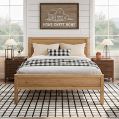 Maddox Modern Wood Queen Panel Bed