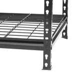5-Tier Heavy Duty Metal Shelving Unit, 48"W x 24"D x72"H, Adiustable Storage Rack, Boltless Assembly, 4000 lbs Total Load Capacity, for Garage,Basement,Warehouse.Workshop, Black