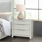 Modern Transitional Beige Finish 1pc Nightstand with 3x Drawers Wooden Bedroom Furniture Storage Bedside Cabinet