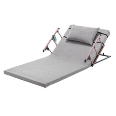 Electric Adjustable Bed Backrest, 300 lbs Weight Capacity, 4-68° Upgraded Lifting System with Collapsible Safety Rails, Remote Control, for Elderly, Pregnancy, Patients, Handicap, Home Hospital Care