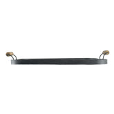 28.7x3.9x24.4" Fabius Iron Tray with Handle, Square